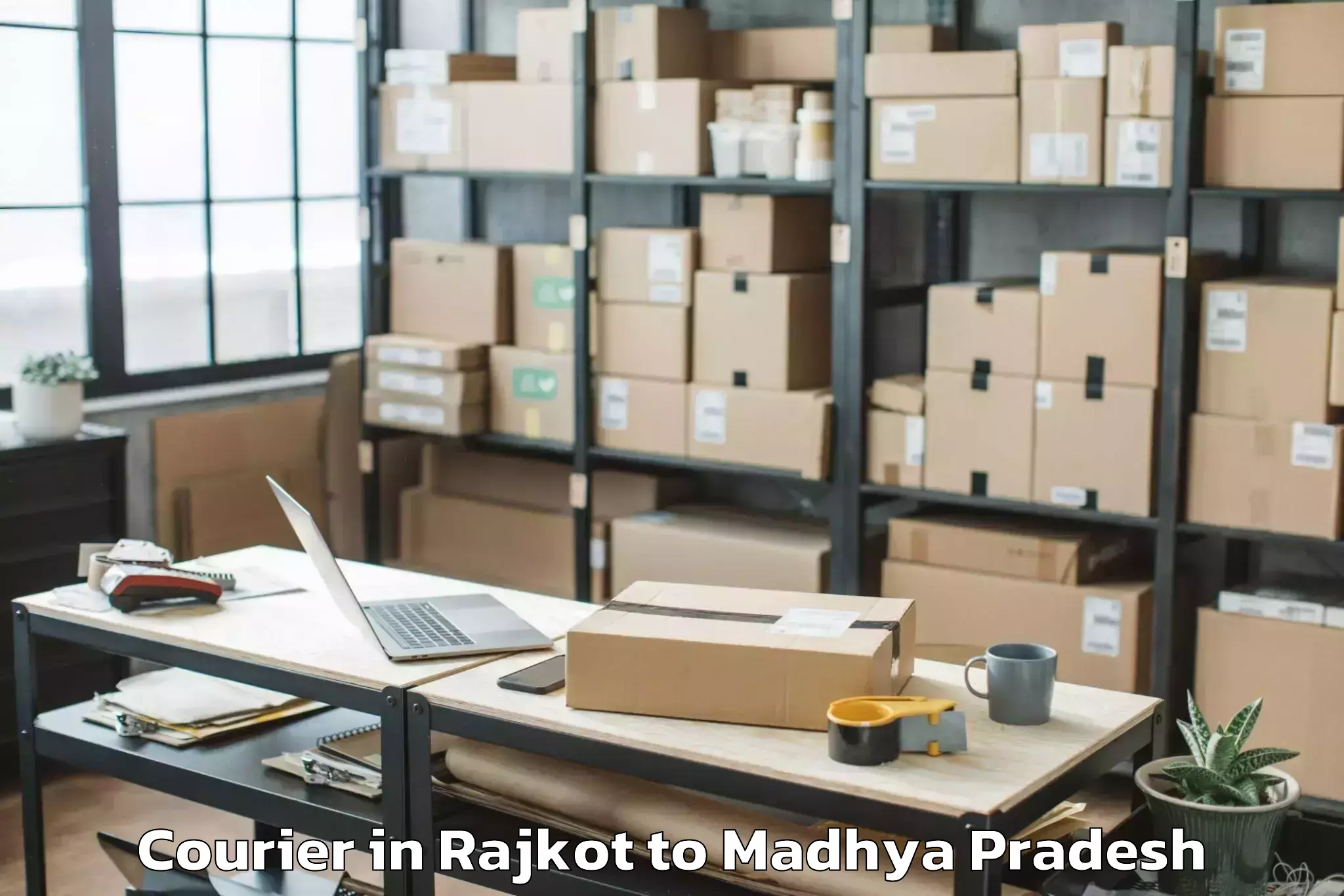 Book Rajkot to Ichhawar Courier